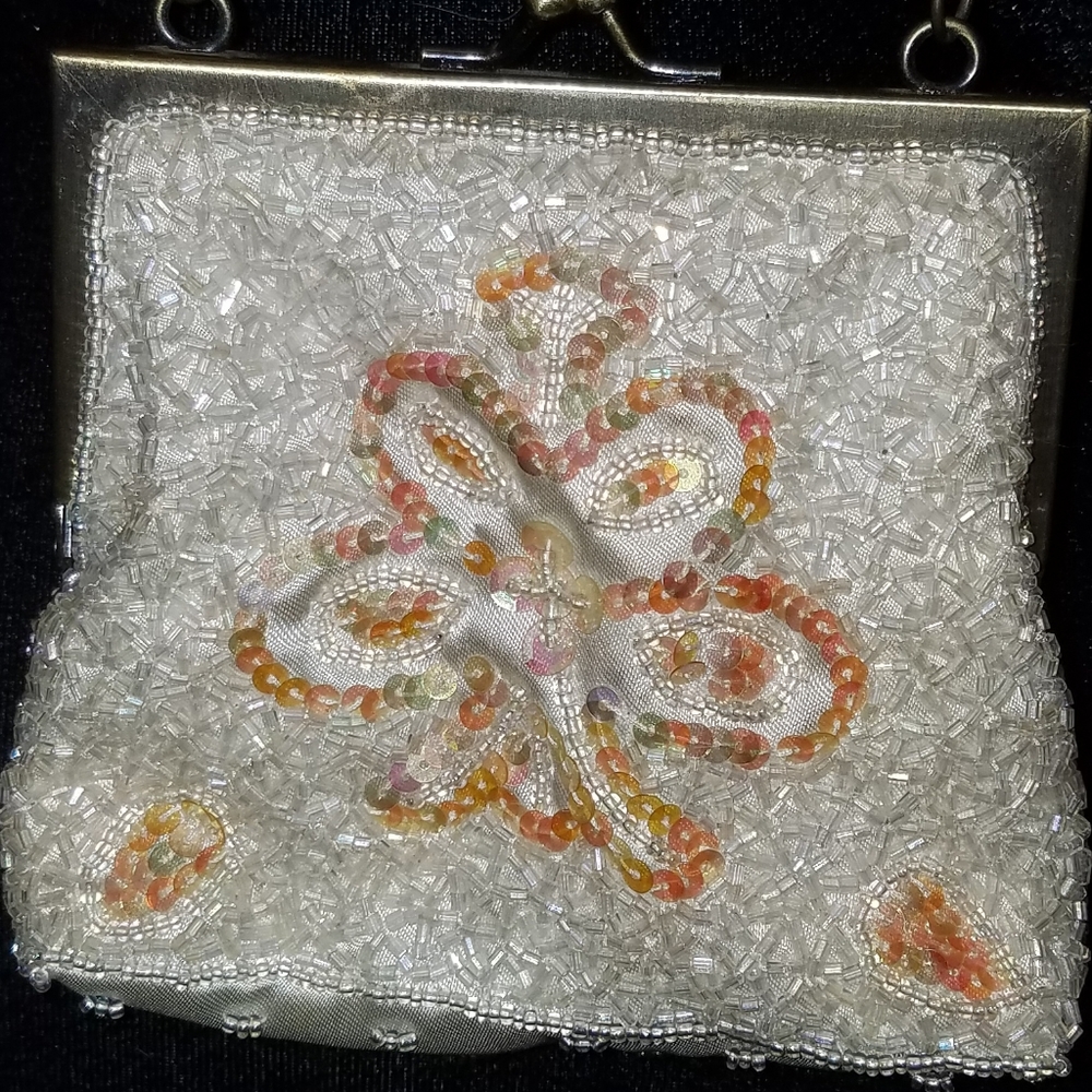 Vintage Silk & Bead Purse